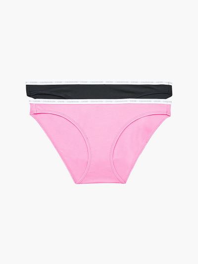 Calvin Klein Underwear HU823578 | Calvin Klein CK One Női Bikini Alsó Fekete / Rózsaszín